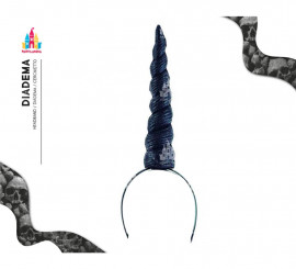 Diadema Pu Unicornio Negro