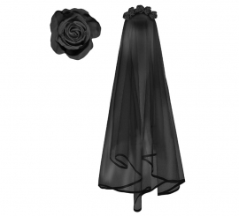 Black Veil Headband