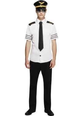 Disfraz Capitán de Avión Comercial Sexy para Hombre