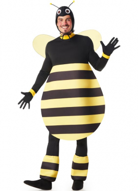 Chubby Bee Costume with Wings for Men