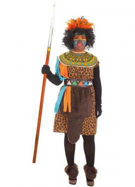 emocionante Universidad Amante Disfraz de Africano para niño