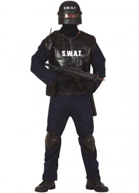 Disfraz de Agente Swat para hombre