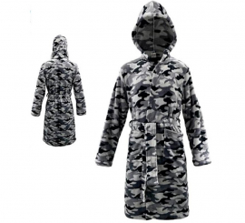 Gray Camouflage Bathrobe Costume for Children