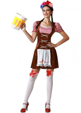 Traditional Brown German Costume for Women