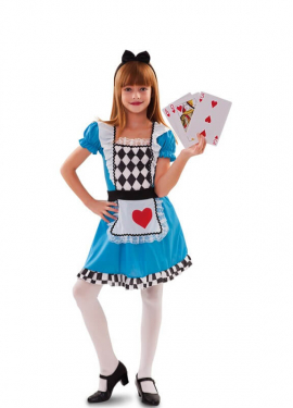 Mirror Girl costume with hearts for girls