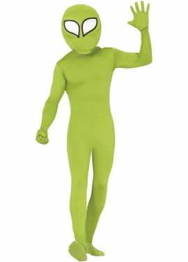 Fato de alienígena verde para homem