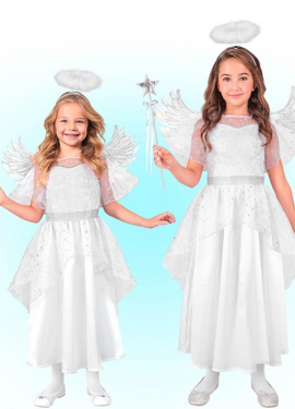 Disfraz de Ángel blanco para niña