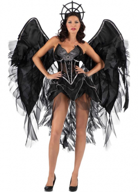 Dark Angel costume with big wings for women