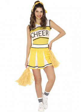 Yellow Cheerleader Costume for Women