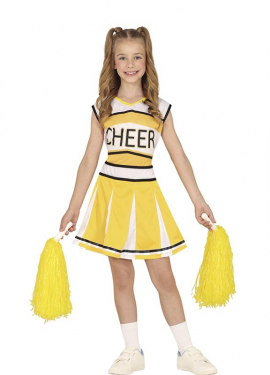 Yellow Cheerleader Costume for Girls