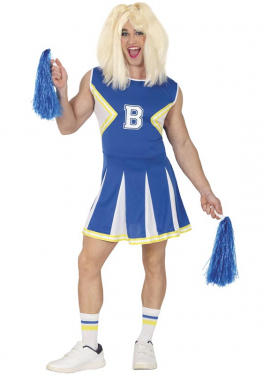Blue Cheerleader Costume for Men