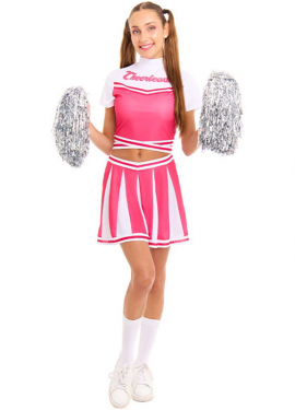 Pink Cheerleader Costume for Women