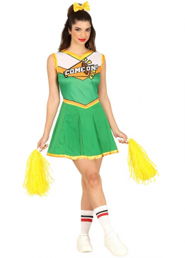 Green Cheerleader Costume for Women