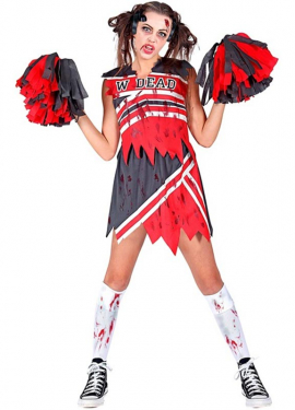 Zombie Cheerleader Costume for Women