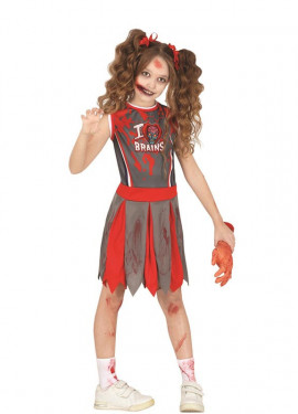 Zombie Cheerleader Costume for Girls