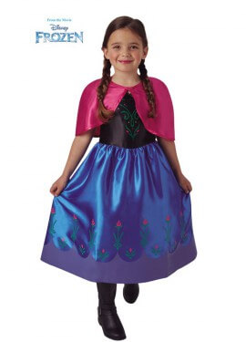 Disfraz de Anna de Frozen classic para niña