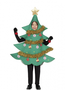 Star Decorated Christmas Tree Costume for Kids