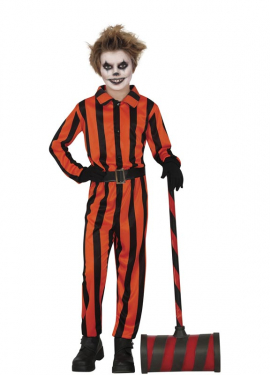 Harlequin Prisoner Costume for Boys