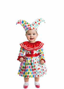 Disfraz de Arlequina Colores para bebé