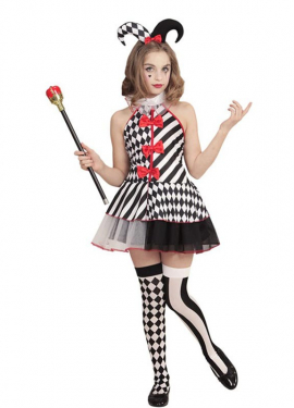 Harlequin costume for girls