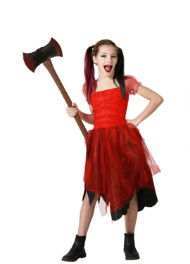 Dangerous Harlequina costume for girls