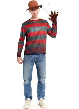 Men's Nightmare Killer Costume with Hat