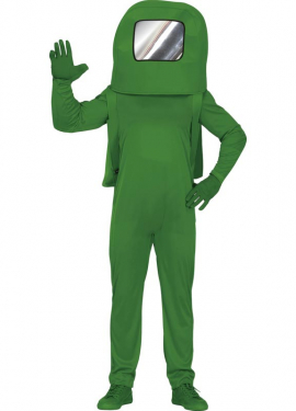 Green Imposter Astronaut Costume for Teens