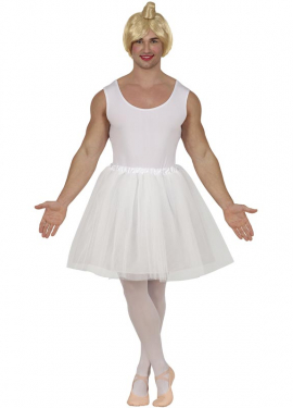 White Ballerina Costume for Men