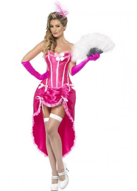 Disfraz de Bailarina de Burlesque Rosa para Mujer