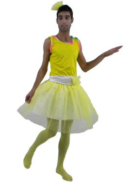 ZZ Yellow Tutu Dancer Kostüm für Erwachsene