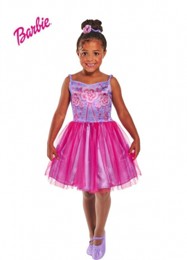 Classic Barbie Ballerina costume with headpiece for girls