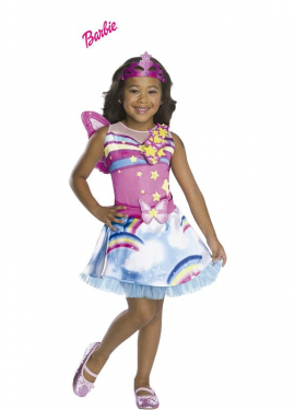 Barbie Dreamtopia rainbow and stars costume for girls