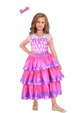 Barbie Gem Ballgown Pink Costume for Girls