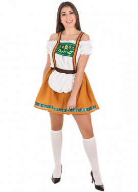 Bavarian costume with flowers for women