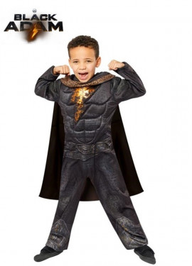 Muscle Black Adam costume for children