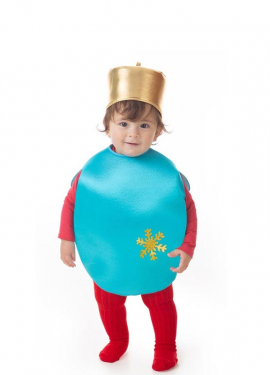 Blue Christmas Ball Costume for Baby