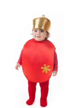 Red Christmas Ball Costume for Baby