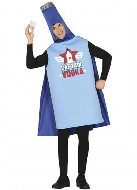 Captain Vodka Bottle Costume for Men