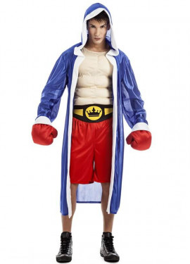 Comprar Disfraz de Boxeador Azul Hombre - Disfraces de Deporte para Hombre