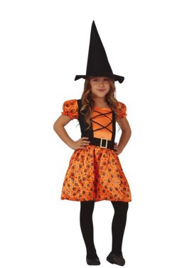 Pumpkin Witch Costume for Girl