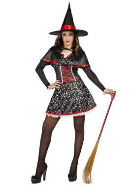 Disfraz de Bruja Corazones para mujer