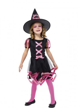 Pink Cuca Witch costume for girls