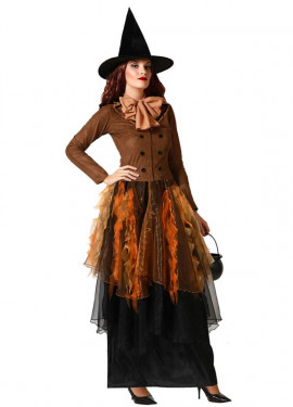 Costume da strega marrone per donna