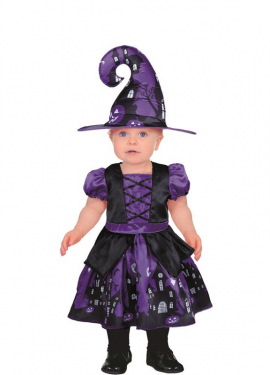 Purple Mysterious Witch Costume for Baby