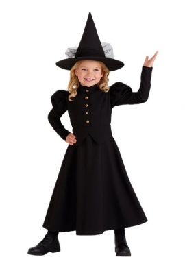 Disfraz de Bruja Negra para niña