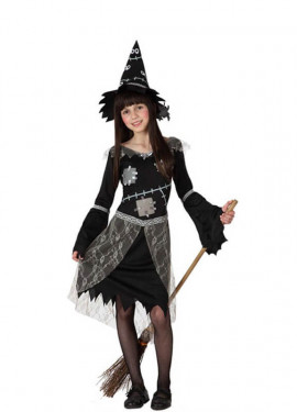 Fato de bruxa negra para meninas