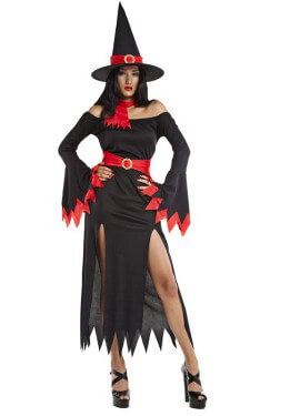 Disfraz de Bruja picos para mujer