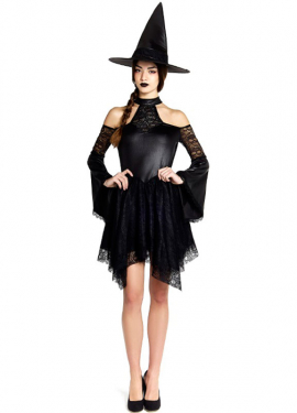 Sexy Lace Witch Costume for Women