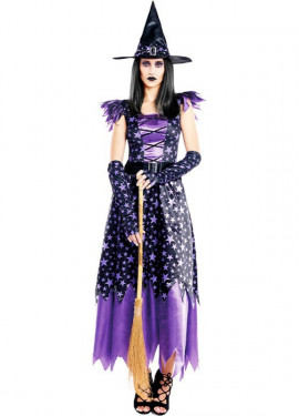  Disfraz de reina de bruja de Halloween para mujer : Ropa,  Zapatos y Joyería