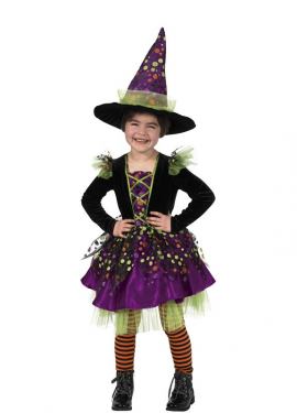 Little Dots Witch Costume for Girl